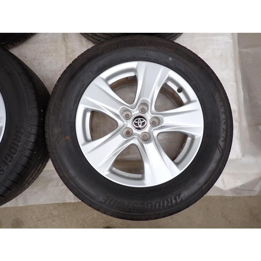 夏4本SET 会社組織宛 貨物輸送無料 225/65R17×7J 102H BS ブリヂストン ALENZA 001 2021年製 トヨタ 純然たる 軽銀銀輪 RAV4 ハリアー NO,W1135