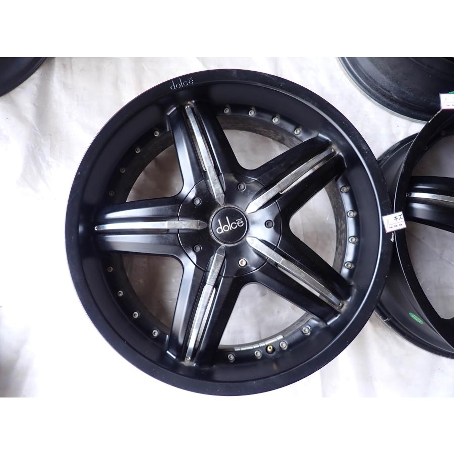 4本SET 会社宛 送料無料 20×8J ドルチェ DC26 アルミホイール 5穴 PCD114.3mm +35 ハブ径73.1mm アルファード ヴェルファイア NO,W1260の画像