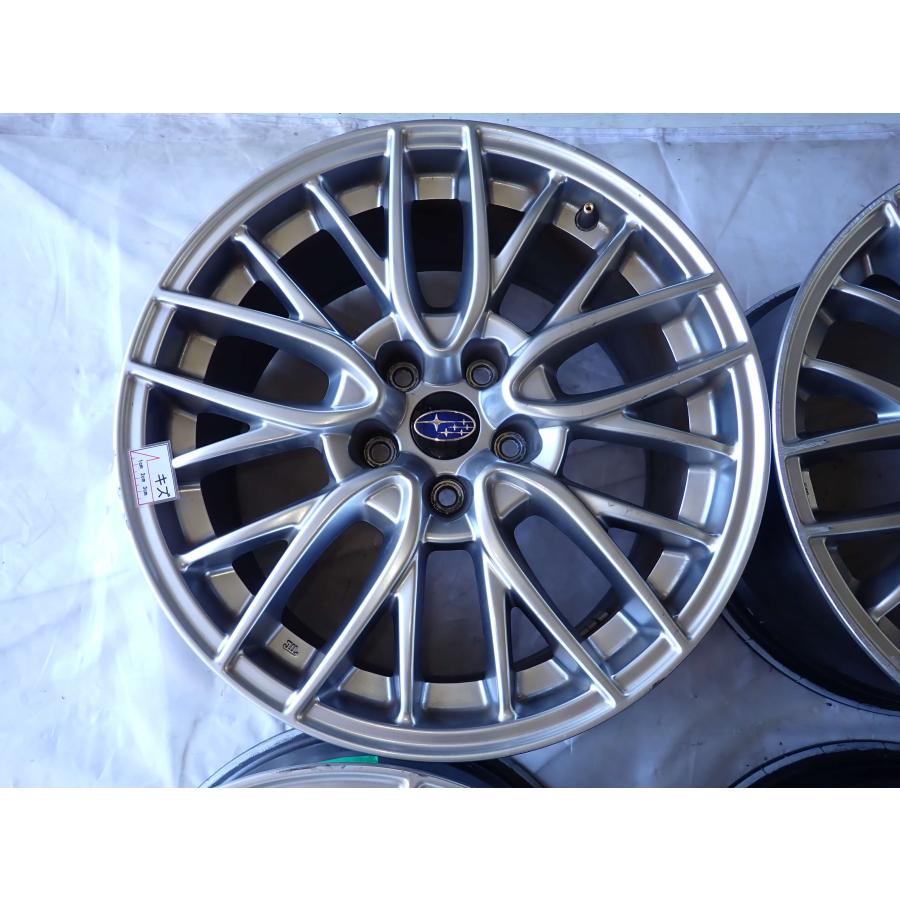 4本SET 会社宛 送料無料 18×8.5J スバル WRX S4 純正 アルミホイール 5