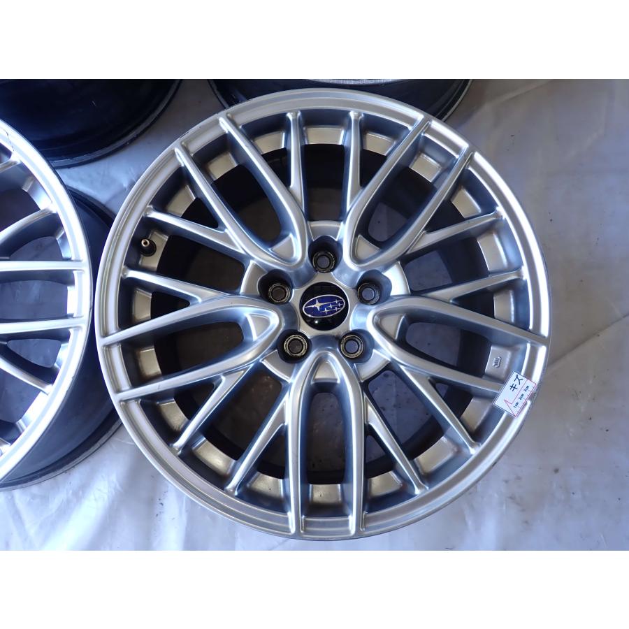 4本SET 会社宛 送料無料 18×8.5J スバル WRX S4 純正 アルミホイール 5