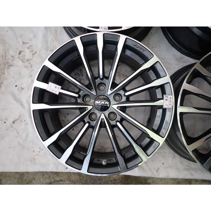 4本SET 会社宛 送料無料 17×7.5J MAK MFF アルミ 5穴 PCD 112mm +48