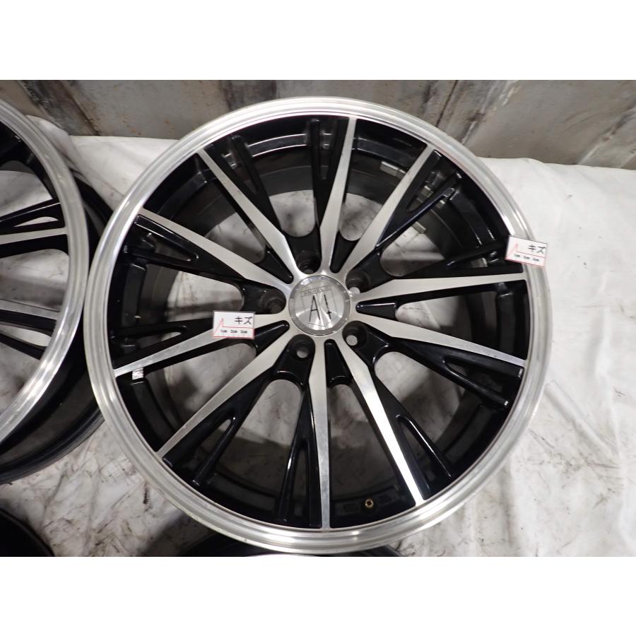 4本SET 会社宛送料無料 18×7J デザイン アルミ ホイール 5穴 PCD 100mm