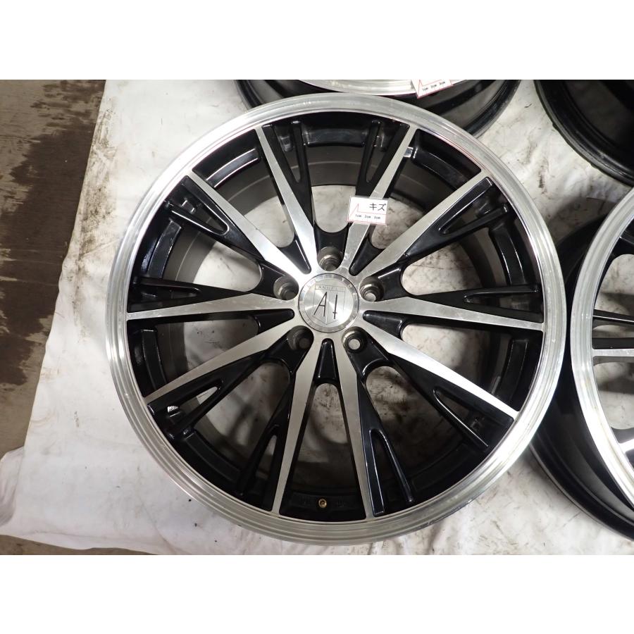 4本SET 会社宛送料無料 18×7J デザイン アルミ ホイール 5穴 PCD 100mm