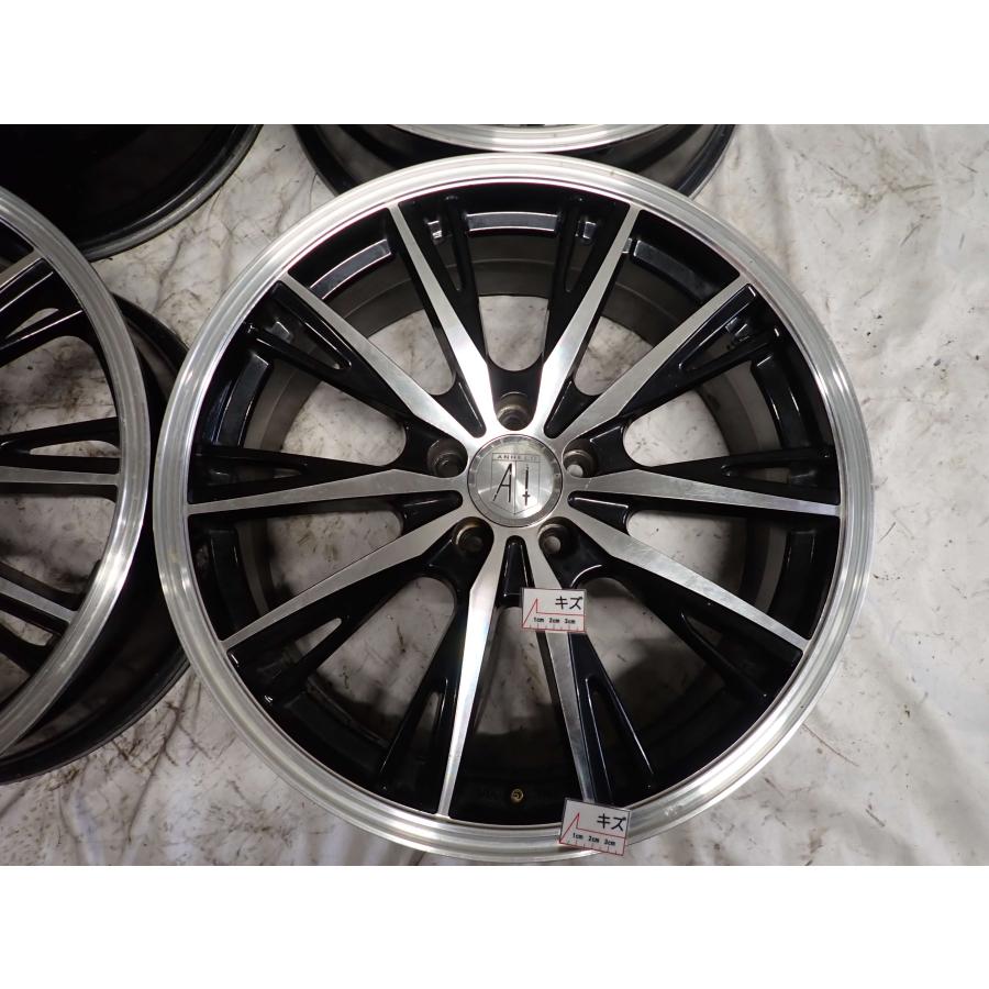 4本SET 会社宛送料無料 18×7J デザイン アルミ ホイール 5穴 PCD 100mm
