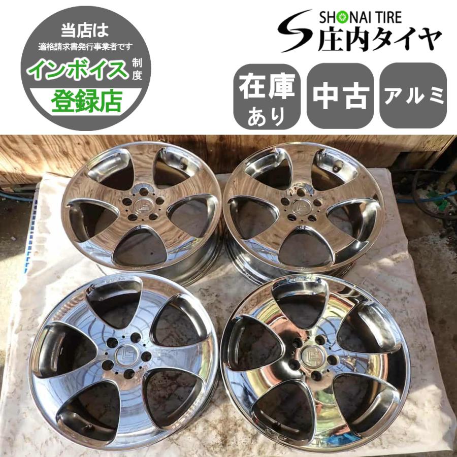 4本SET 会社宛 送料無料 19×8J WORK LS305 アルミ 5穴 PCD 114.3mm +47