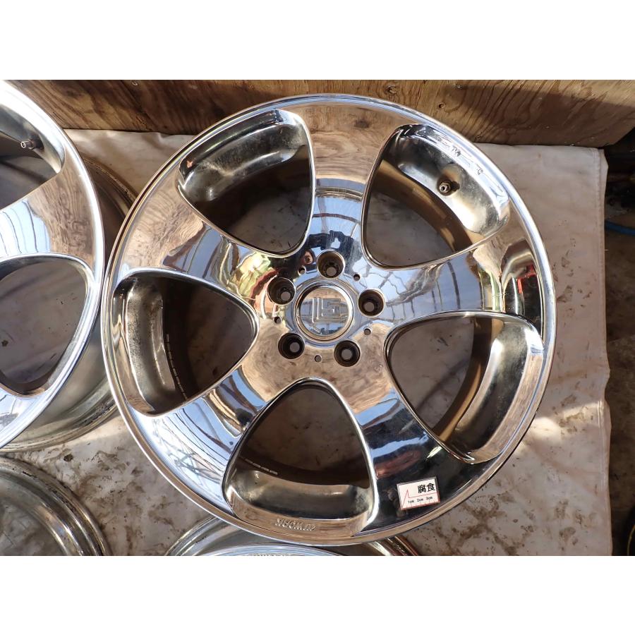 4本SET 会社宛 送料無料 19×8J WORK LS305 アルミ 5穴 PCD 114.3mm +47