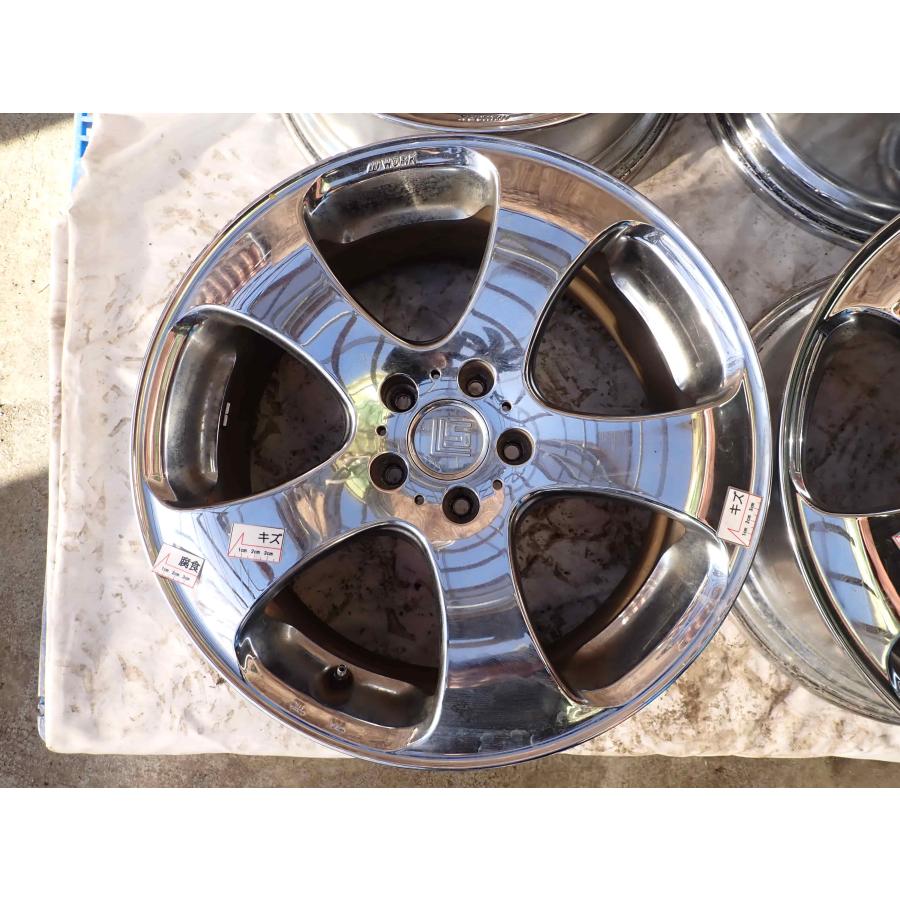 4本SET 会社宛 送料無料 19×8J WORK LS305 アルミ 5穴 PCD 114.3mm +47