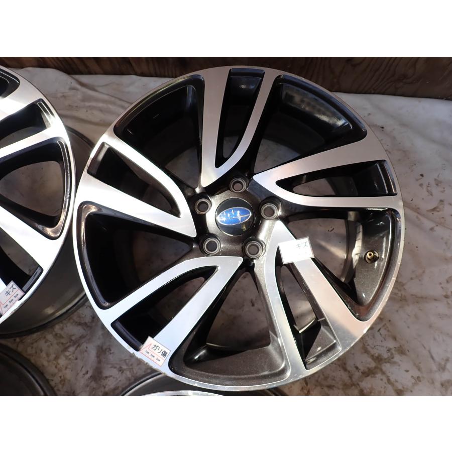 4本SET 会社宛 送料無料 18×7.5J スバル 純正 アルミ ホイール 5穴 PCD 114.3mm +55 ハブ径56mm レヴォーグ 純正戻し 店頭交換OK NO,W2164の画像