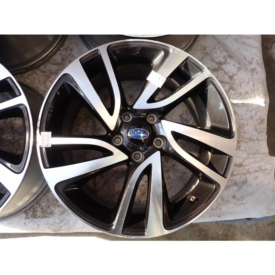 4本SET 会社宛 送料無料 18×7.5J スバル 純正 アルミ ホイール 5穴 PCD