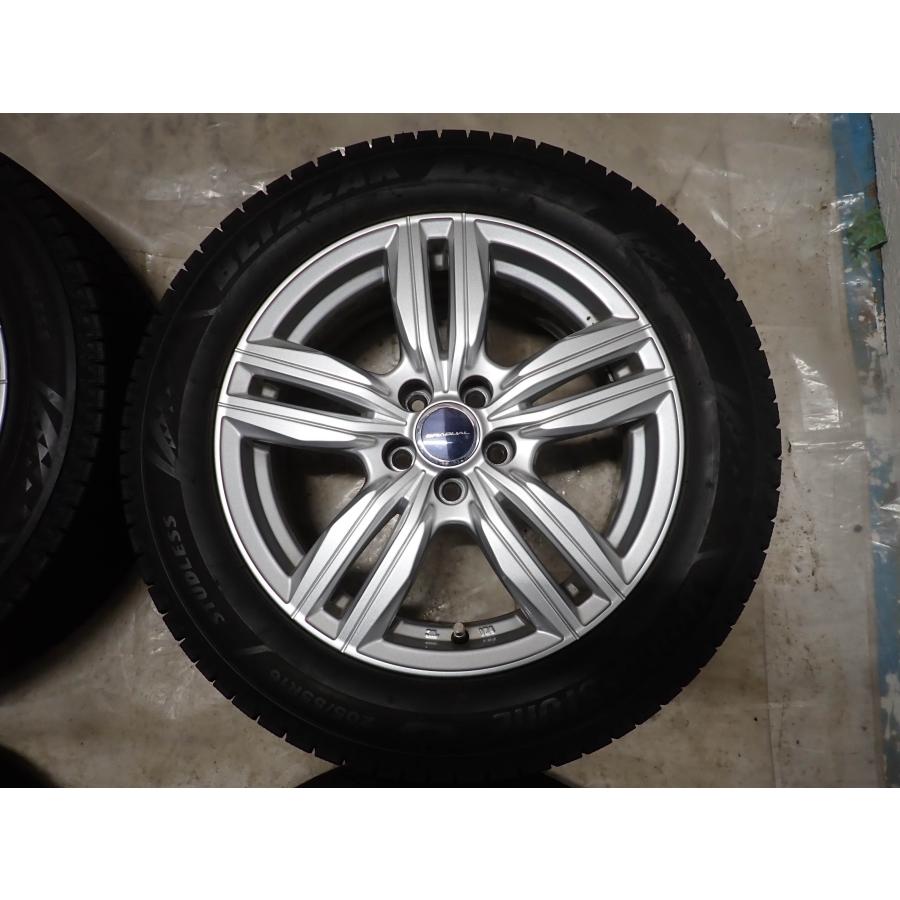 冬4本SET 会社宛 送料無料 205/55R16×6.5J 91Q ブリヂストン ブリザック VRX3 2023年製 アルミ WILL VS カローラスポーツ 特価 NO,W2343の画像
