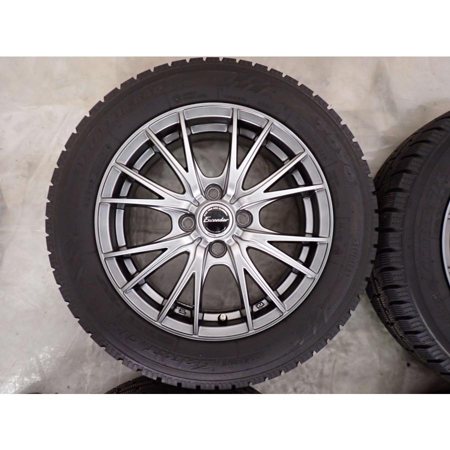 冬 4本SET 会社宛 送料無料 175/65R15×5.5J 84Q トーヨー オブザーブ ガリット GIZ 2021年製 アルミ アクア ヴィッツ キューブ NO,W2399_1