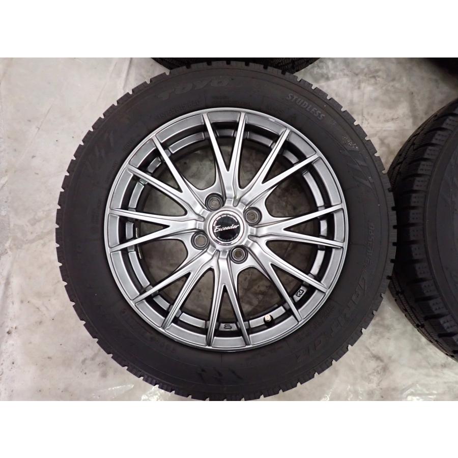冬 4本SET 会社宛 送料無料 175/65R15×5.5J 84Q トーヨー オブザーブ ガリット GIZ 2021年製 アルミ アクア ヴィッツ キューブ NO,W2399_3