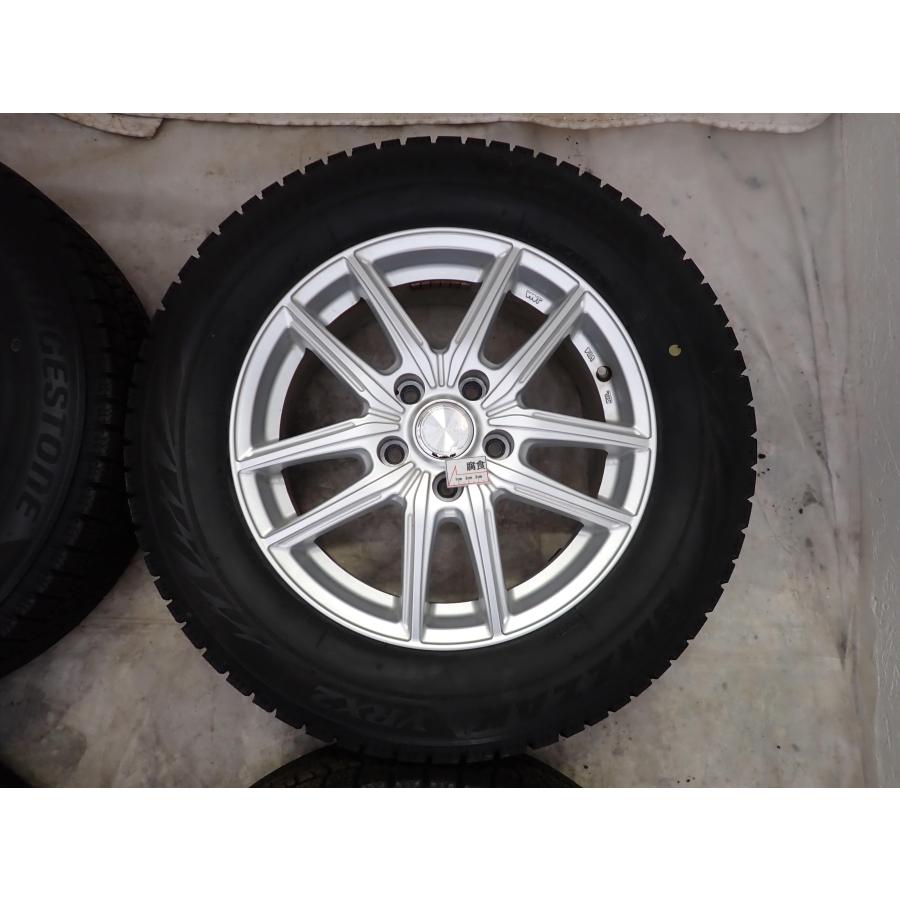 冬4本SET 会社宛 送料無料 205/65R16×6.5J 95Q ブリヂストン ブリザック VRX2 2022年製 アルミ ヤリスクロス CR-V セレナ 特価 NO,W2576の画像
