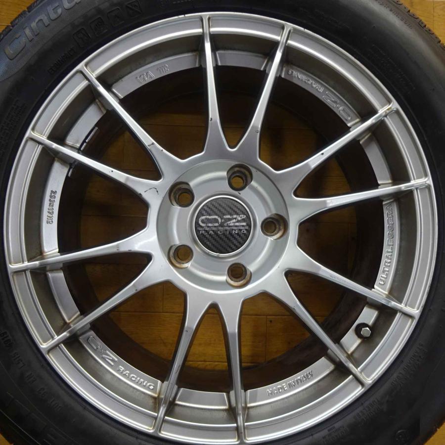 夏4本SET 会社宛 送料無料 225/55R17×7.5J ピレリ P7 OZレーシング