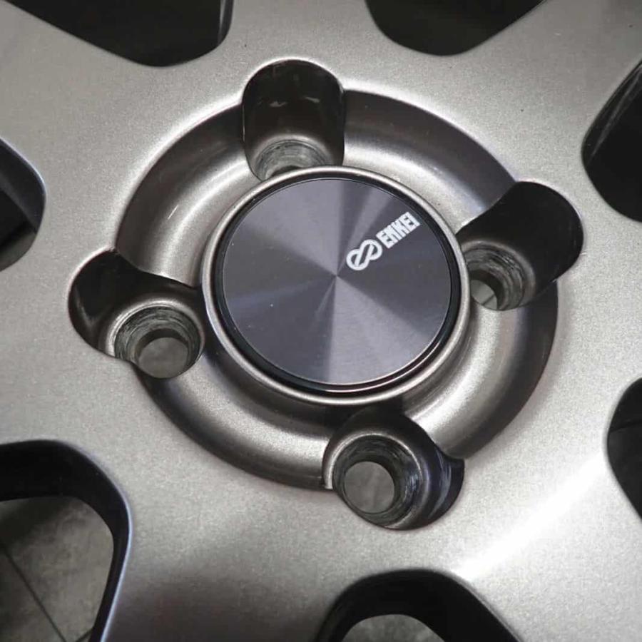 4本SET 会社宛送料無料 16×6.5J エンケイ PF07 アルミ 4穴 PCD 100mm +53 ハブ径75mm フィット シャトル グレイス 店頭交換OK！NO,Y0342の画像