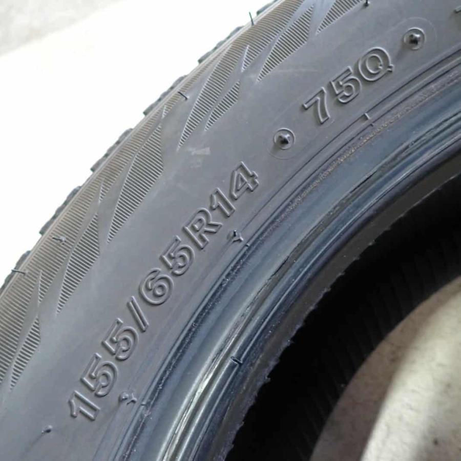 冬4本SET 会社宛 送料無料 155/65R14 75Q ブリヂストン ブリザック
