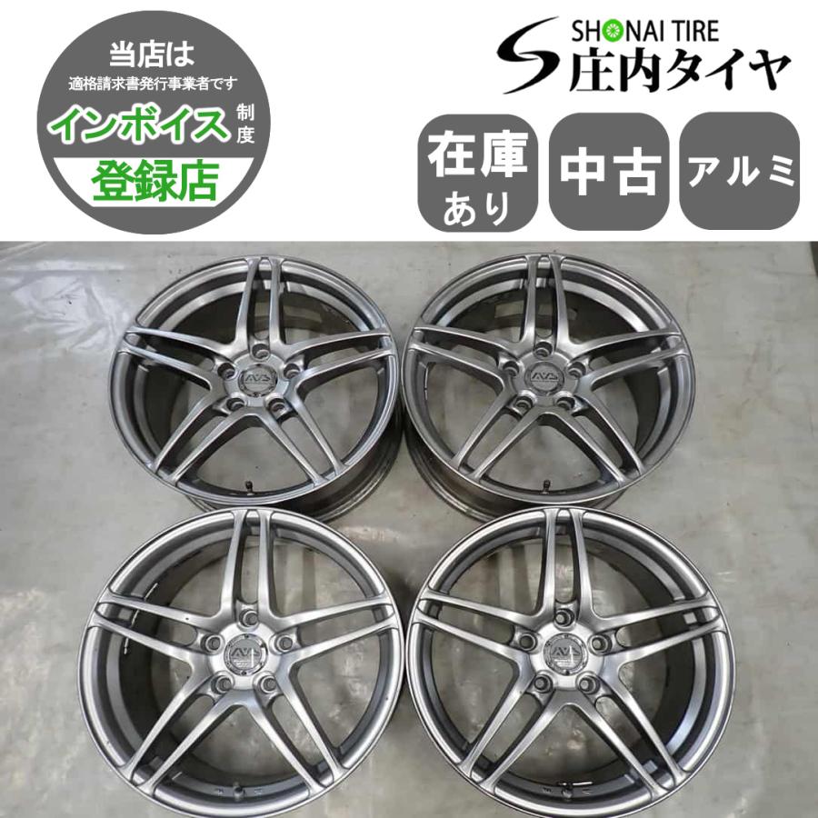 4本 会社宛送料無料 17×7J ヨコハマ AVS MODEL5 アルミ 5穴 PCD 114.3