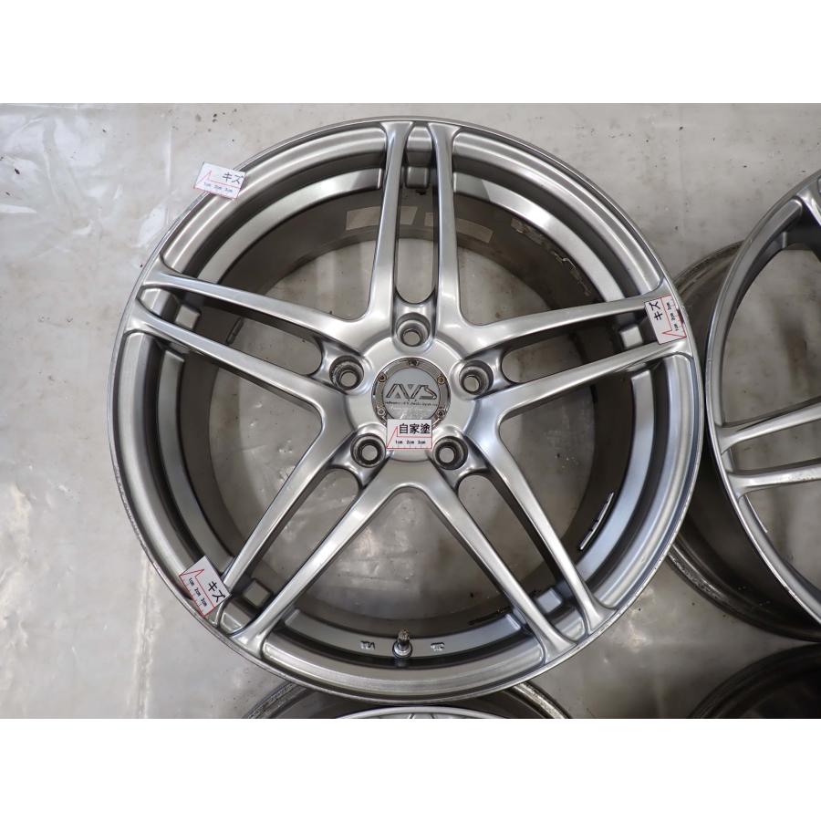 4本 会社宛送料無料 17×7J ヨコハマ AVS MODEL5 アルミ 5穴 PCD 114.3