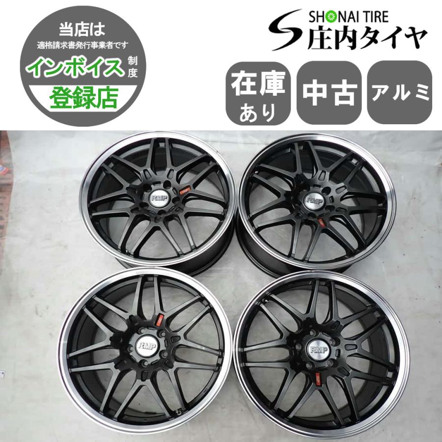 4本SET 会社宛 送料無料 19×8J MID RMP アルミ ホイール 5穴 PCD 114.3 