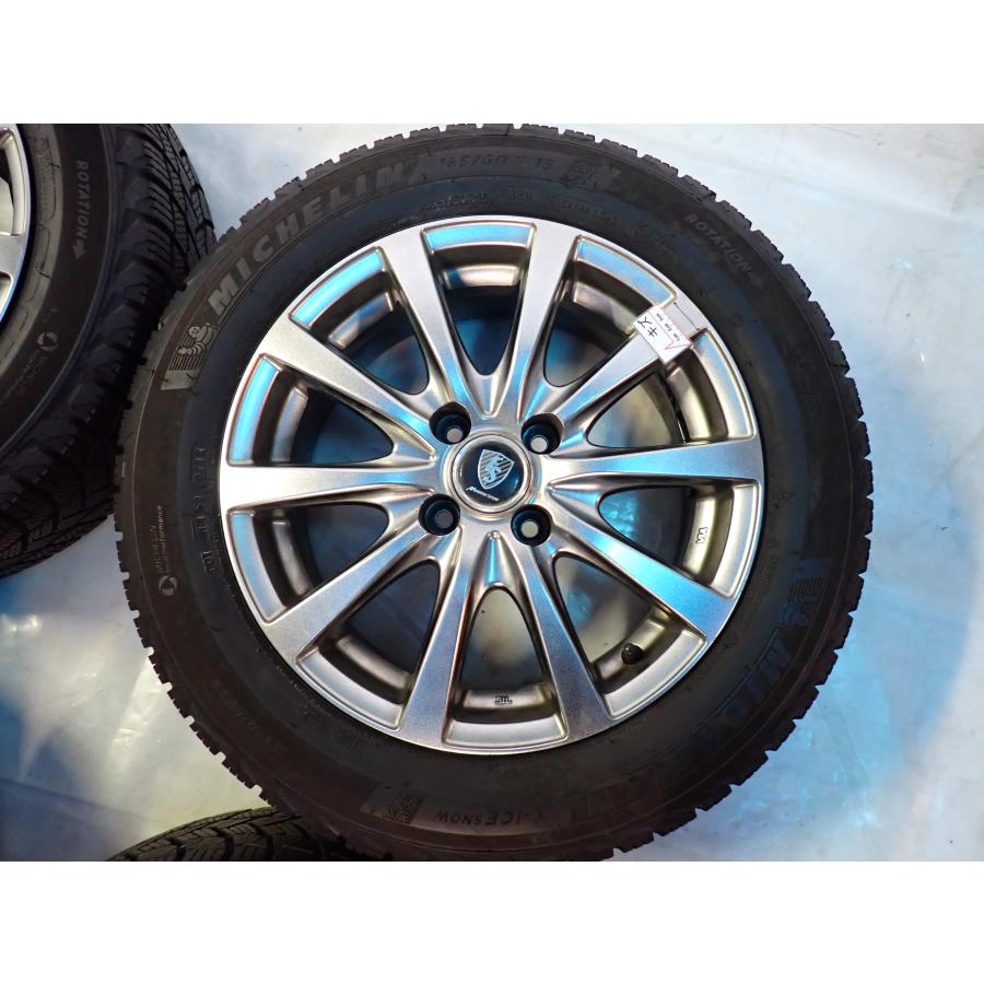 冬4本SET 会社宛 送料無料 185/60R15×6J 88H ミシュラン X-ICE SNOW 