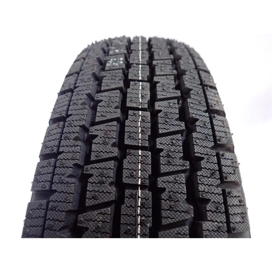 冬 新品 2025年製 4本 会社宛 送料無料 145/80R12×4J 80/78 LT ブリヂストン BRIDGESTONE W300 スチール 軽トラック バン 貨物車 NO,Y0919の画像