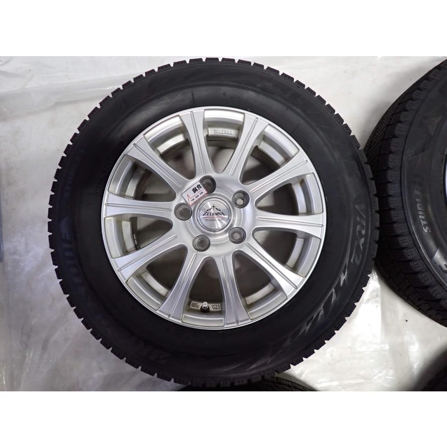 冬4本SET 会社宛 送料無料 195/65R15×6J 91Q ブリヂストン ブリザック