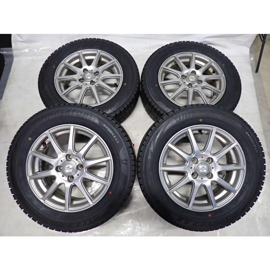 冬 新品 2024年製 4本SET 会社宛 送料無料 185/65R15×5.5J 88S ブリヂストン ブリザック XG02 アルミ bB アクア フリード ノート NO,Y0940の画像