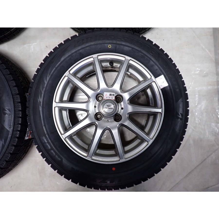 冬 新品 2024年製 4本SET 会社宛 送料無料 185/65R15×5.5J 88S ブリヂストン ブリザック XG02 アルミ bB アクア フリード ノート NO,Y0940の画像