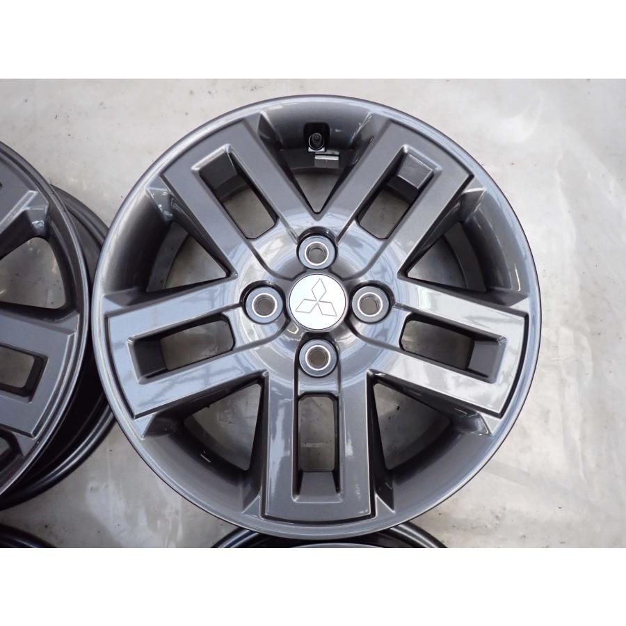 4本 会社宛 送料無料 15×4.5J 三菱 デリカミニ T プレミアム 純正 アルミ 日産OEM 4穴 PCD 100 +46 ハブ径56 デリカD:2 ekクロス NO,Y0966の画像