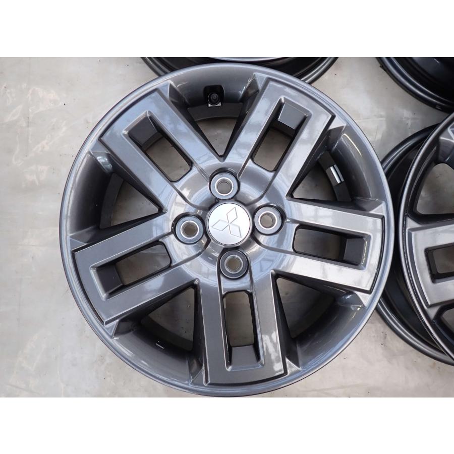 4本 会社宛 送料無料 15×4.5J 三菱 デリカミニ T プレミアム 純正 アルミ 日産OEM 4穴 PCD 100 +46 ハブ径56 デリカD:2 ekクロス NO,Y0966の画像