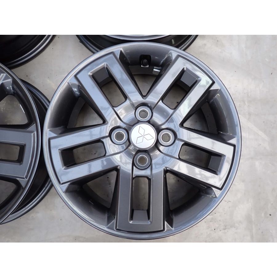 4本 会社宛 送料無料 15×4.5J 三菱 デリカミニ T プレミアム 純正 アルミ 日産OEM 4穴 PCD 100 +46 ハブ径56 デリカD:2 ekクロス NO,Y0966の画像