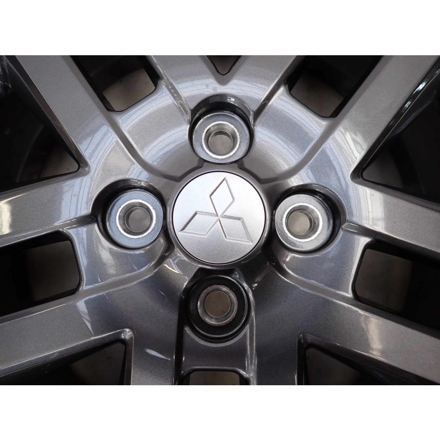 4本 会社宛 送料無料 15×4.5J 三菱 デリカミニ T プレミアム 純正 アルミ 日産OEM 4穴 PCD 100 +46 ハブ径56 デリカD:2 ekクロス NO,Y0966の画像