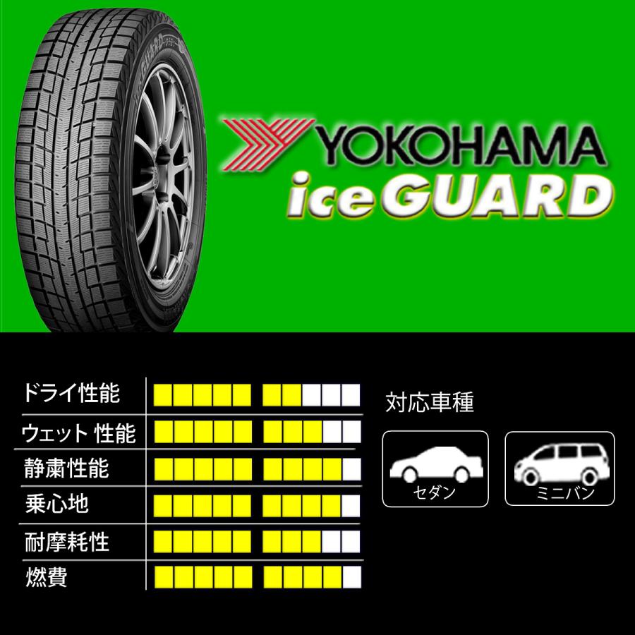 2022年製 新品 4本価格 会社宛 送料無料 215/60R16 95T ヨコハマ アイスガード iG52c 冬 マークX ヴェゼル オデッセイ CX-3 NO,YH1652｜tire-shonai｜04