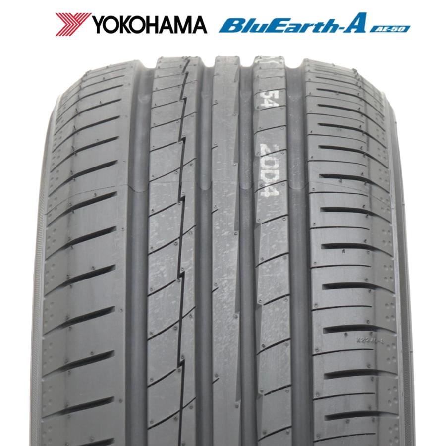 2025年 新品 4本価格 会社宛送料無料 225/45R17 94W 夏 ヨコハマ BluEarth-A AE50 ブルーアース インプレッサ レガシィ アコード NO,YN1705の画像