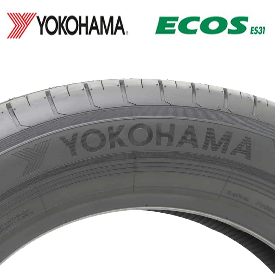 2025年製 新品 4本価格 会社宛 送料無料 225/40R18 92W 夏 ヨコハマ YH ECOS エコス ES31 インプレッサ レクサス ベンツ ヤリス NO,YN1895の画像