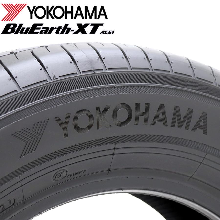 2025年製 新品4本価格 会社宛送料無料 225/55R19 99V 夏 ヨコハマ BluEarth-XT ブルーアース AE61 ハリアー CR-V エクストレイル NO,YN1905の画像