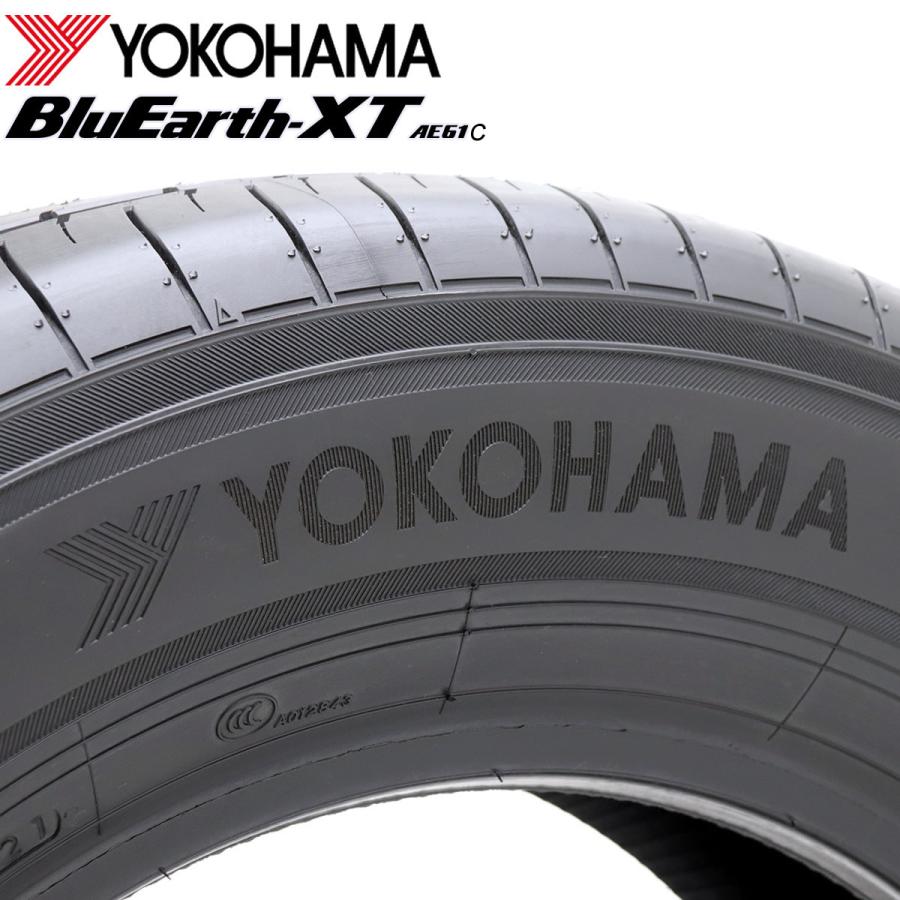 2025年製 新品 4本価格 会社宛 送料無料 235/55R20 102V 夏 ヨコハマ BluEarth-XT ブルーアース AE61C レクサス RX NX ムラーノ NO,YN2005の画像