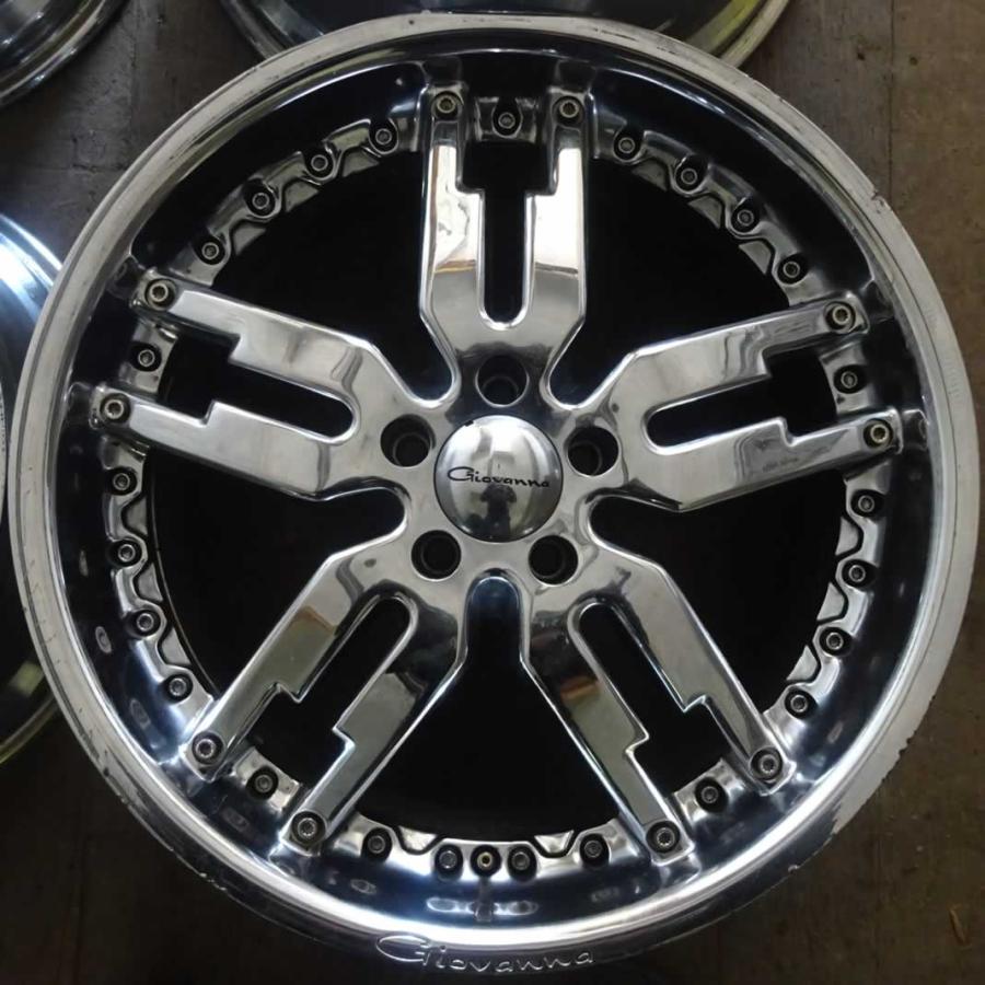 4本SET 会社宛 送料無料 20×8.5J 10J ジオバンナ カラカス アルミ 5穴 