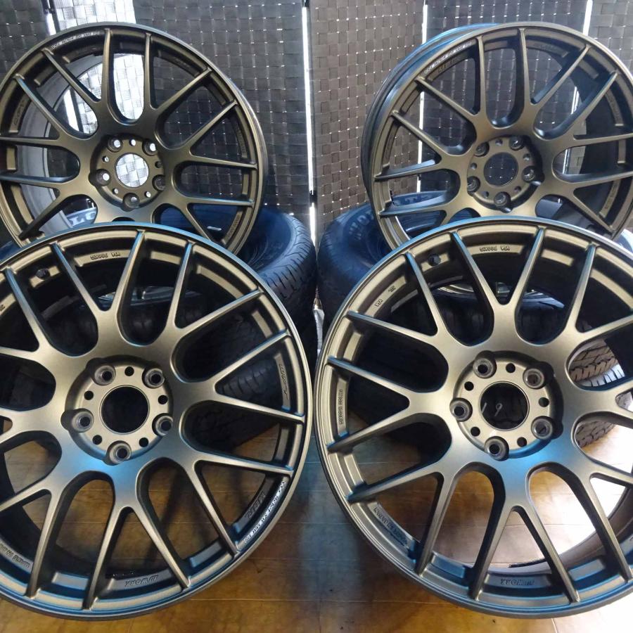 4本 会社宛送料無料 18×8.5J WORK エモーション EMT-M8R アルミ 5穴