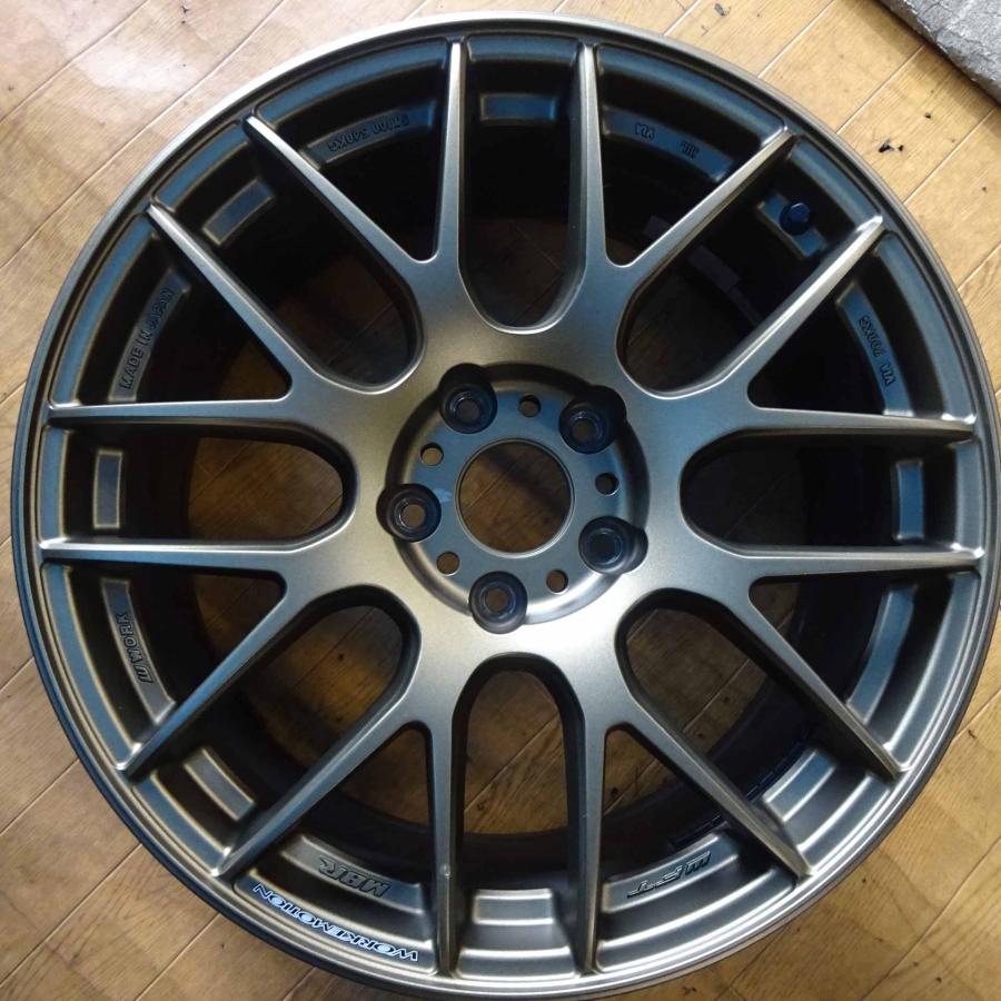 4本 会社宛送料無料 18×8.5J WORK エモーション EMT-M8R アルミ 5穴