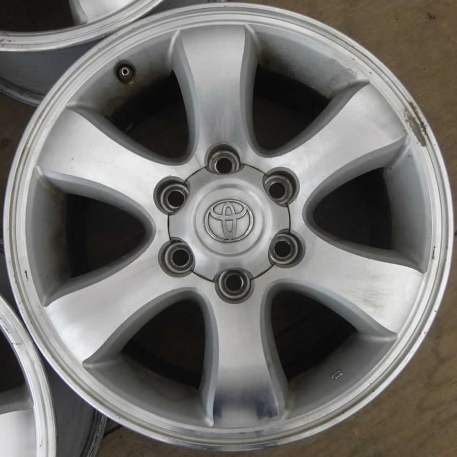 4本 会社宛 送料無料 17×7.5J トヨタ 純正アルミ 6穴 PCD 139.7mm +30