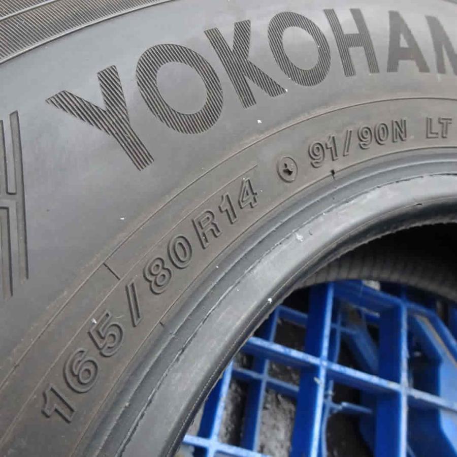 冬4本 会社宛 送料無料 165/80R14 91/90 LT ヨコハマ アイスガード IG91 2021年製 タウンエース プロボックス サクシード ADバン NO,Z4359の画像
