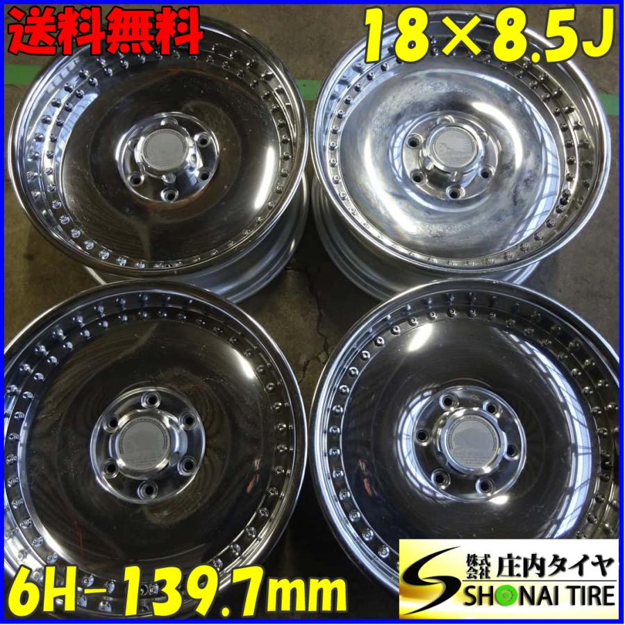 4本SET 会社宛送料無料 18×8.5J MOZZER ラグナ III RAGUNA アルミ 6穴