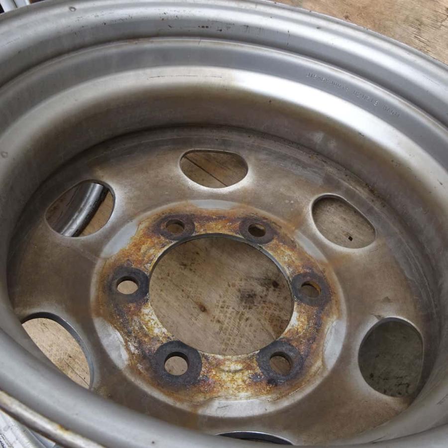 6本SET 会社宛 送料無料 15×5.5 トラック スチールホイール 鉄 6穴 PCD