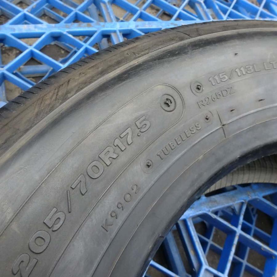イボ付き 夏 6本SET 会社宛 送料無料 205/70R17.5 115/113 LT