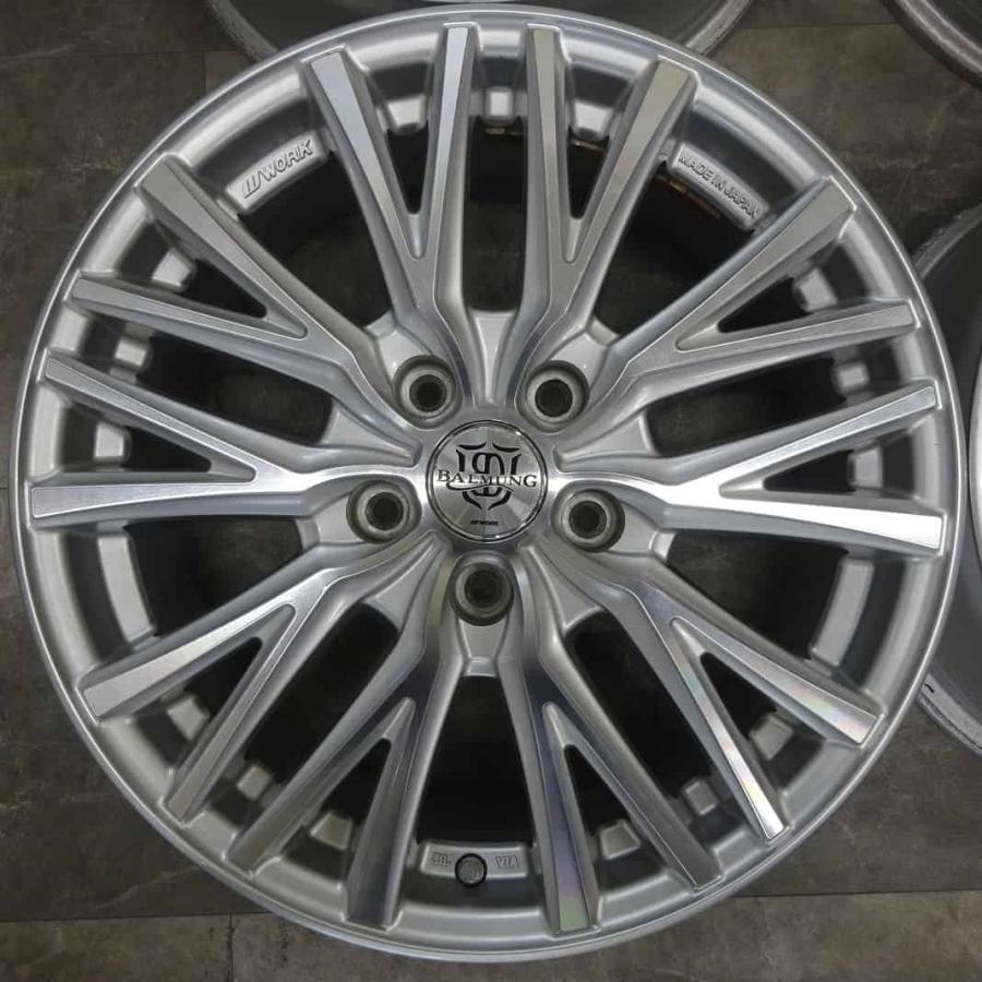 4本SET 会社宛送料無料 17×7J WORK BALMUNG BG1 LVアルミ 5穴 PCD