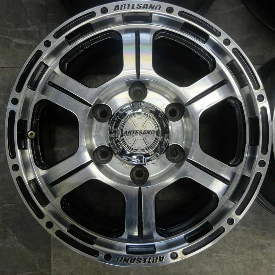4本SET 会社宛 送料無料 15×6.5J ARTESANO アルミ 6穴 PCD 139.7mm +35