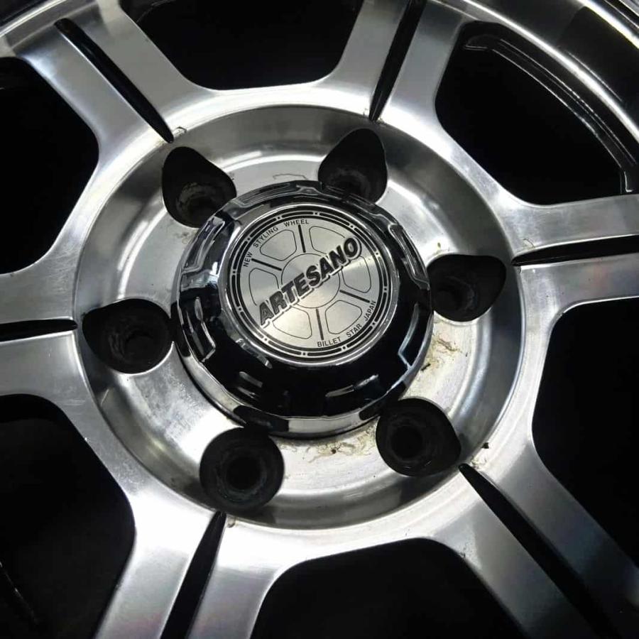 4本SET 会社宛 送料無料 15×6.5J ARTESANO アルミ 6穴 PCD 139.7mm +35 