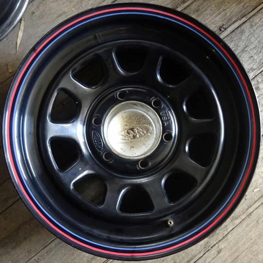 4本 会社宛 送料無料 16×7J デイトナブラック スチール AWC 6穴 PCD 
