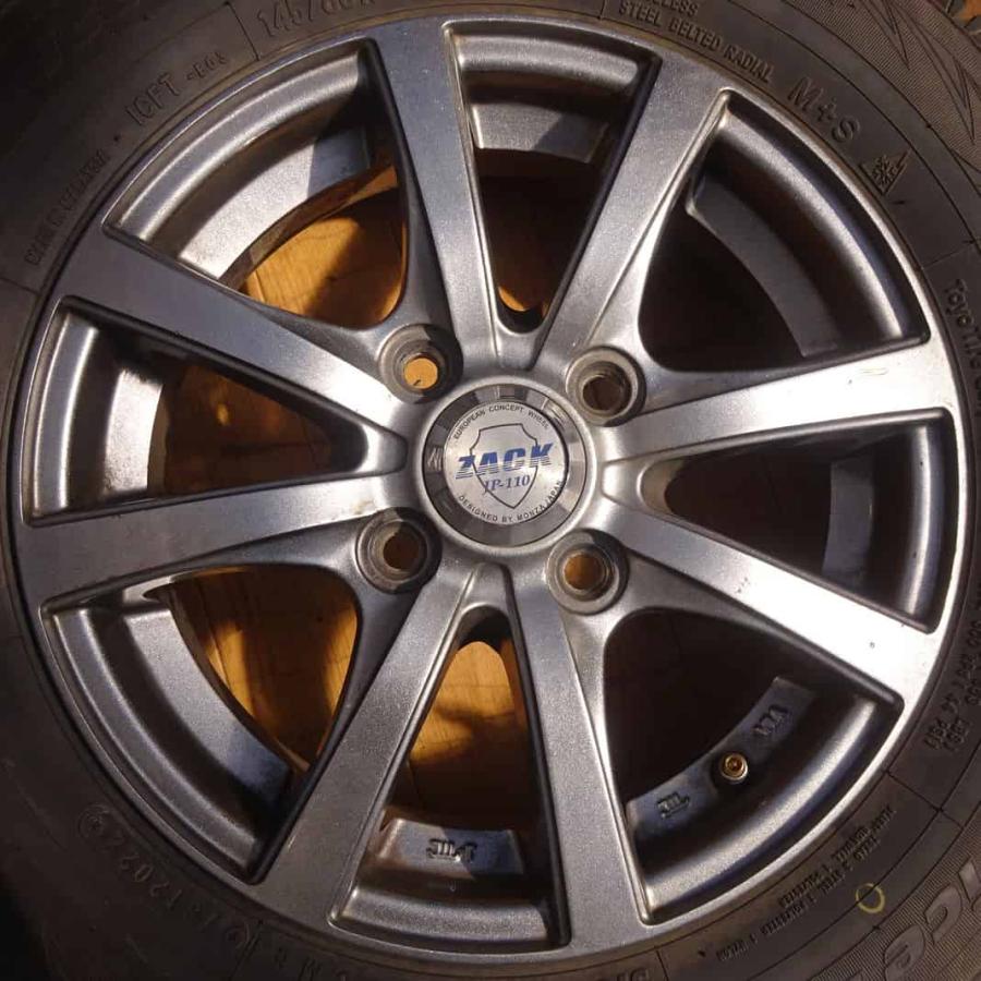 冬4本SET 会社宛 送料無料 145/80R13×4J 75Q トーヨー iceFRONTAGE 2022年製 アルミ ムーヴ ミラ タント ラパン プレオ モコ 特価NO,Z7191の画像